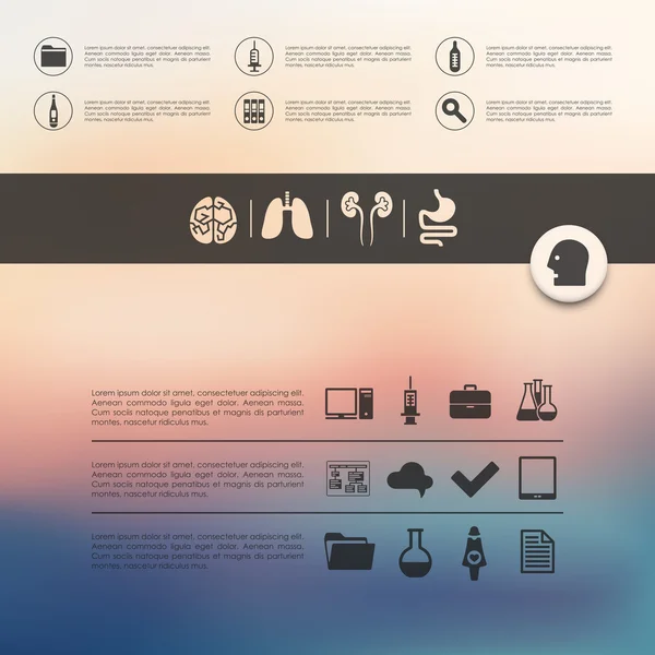 Medicine infographic — Stock Vector