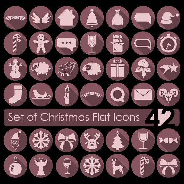 Set of Christmas icons — Stock Vector