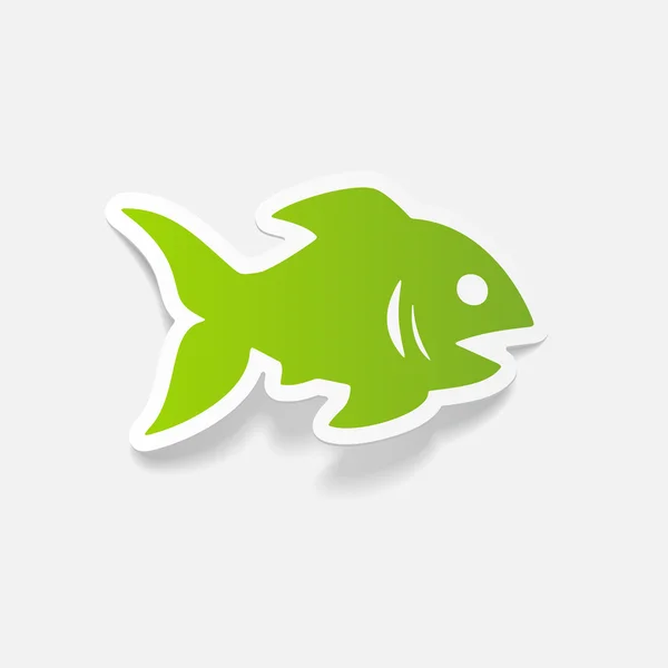 Icono de pescado — Vector de stock