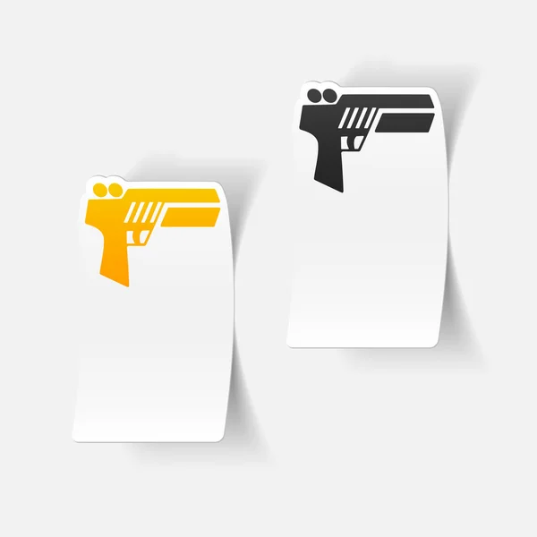 Pistola icono del juego — Vector de stock