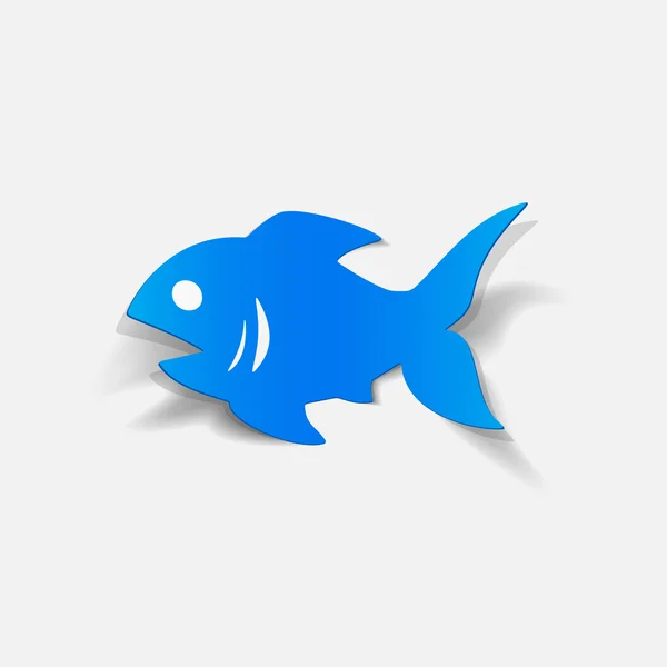 Icône de poisson — Image vectorielle