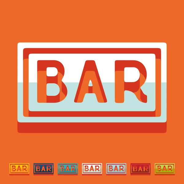 Bar ikonen — Stock vektor