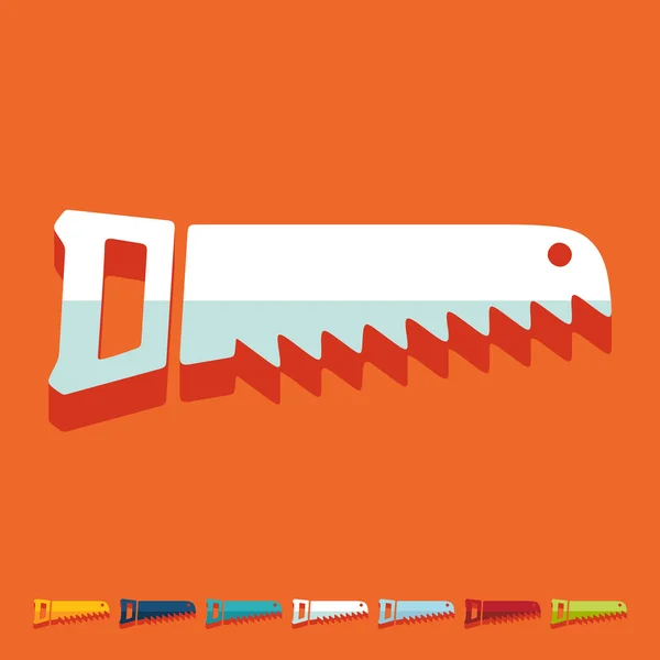 Hand saw icon — Stock Vector
