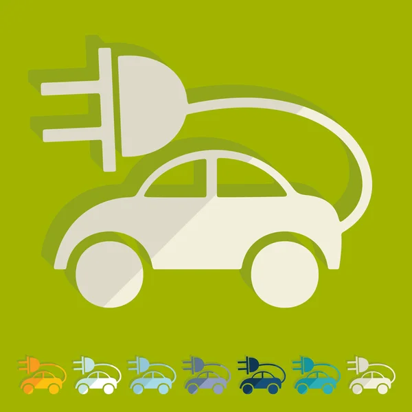 Eco car icon — Stock Vector