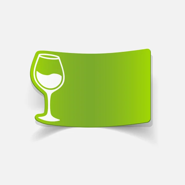 Icono de copa de vino — Vector de stock