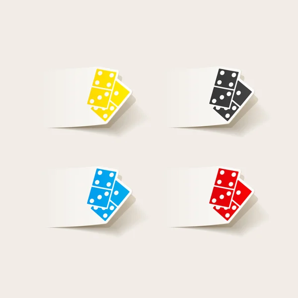 Ícone de dominó — Vetor de Stock