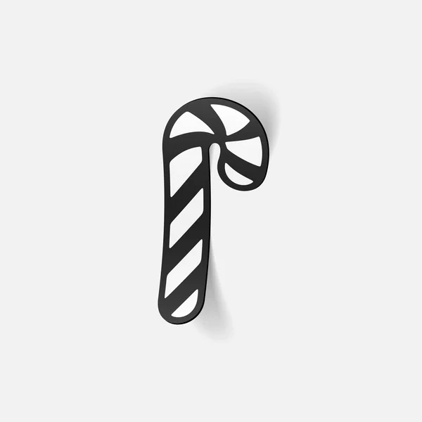 Candy cane icon — Stock Vector