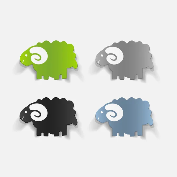 Icône de mouton — Image vectorielle