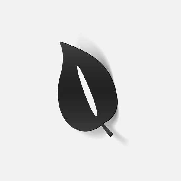 Blad pictogram — Stockvector