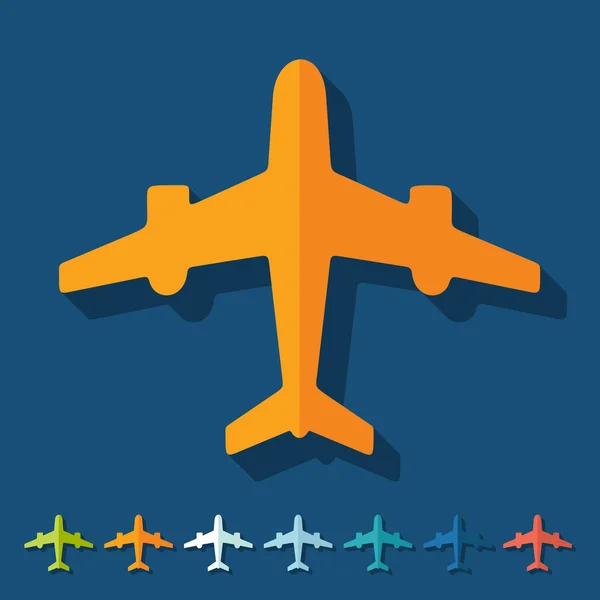 Icono de avión — Vector de stock