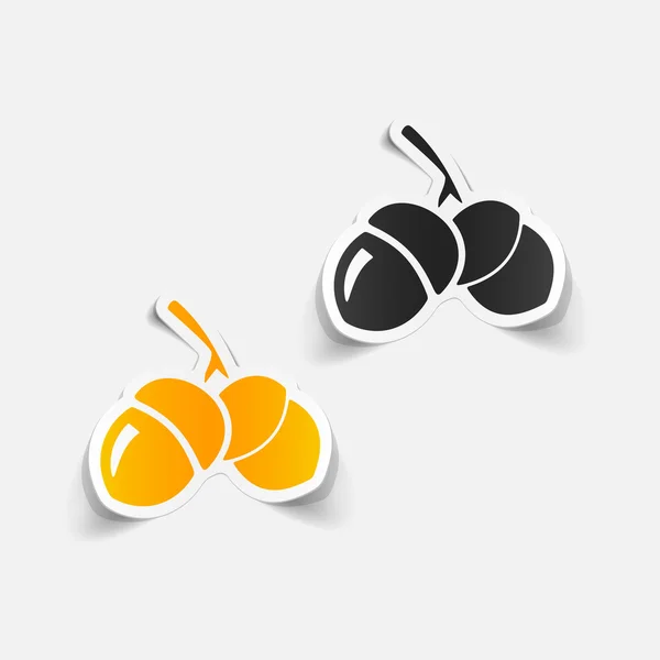 Acorns icon — Stock Vector