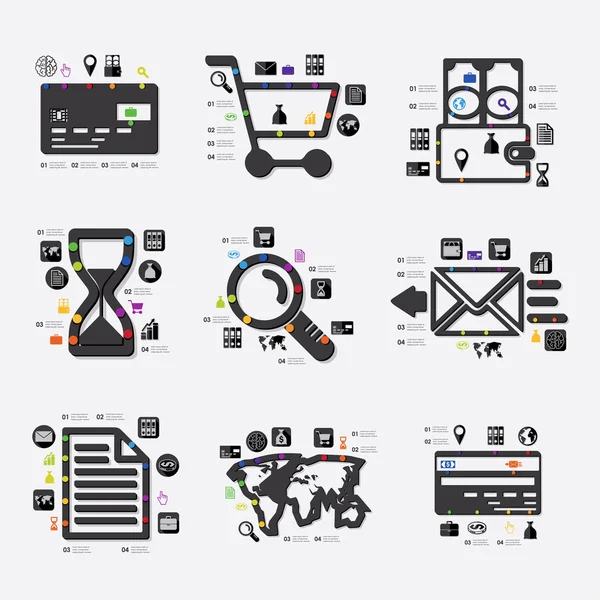 Infográfico de negócios — Vetor de Stock