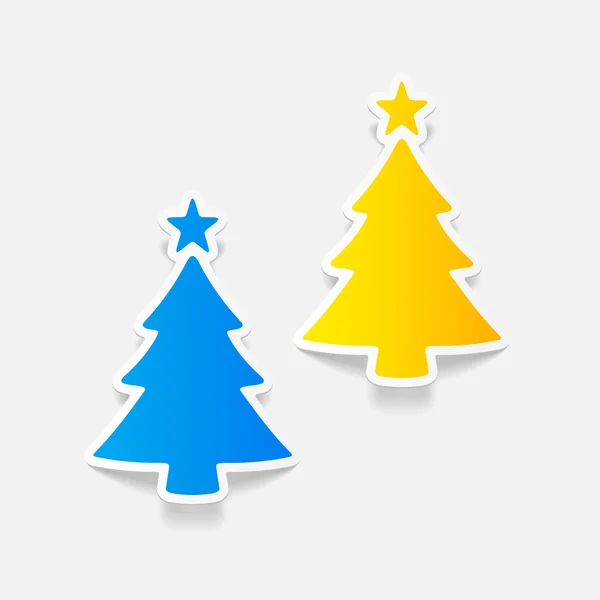 Kerstboom pictogram — Stockvector