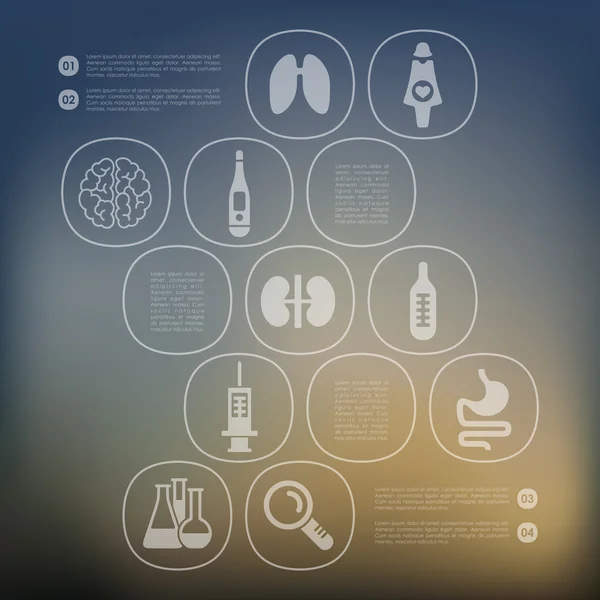 Medizin-Infografik — Stockvektor