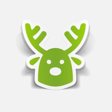 Noel geyiği simgesi