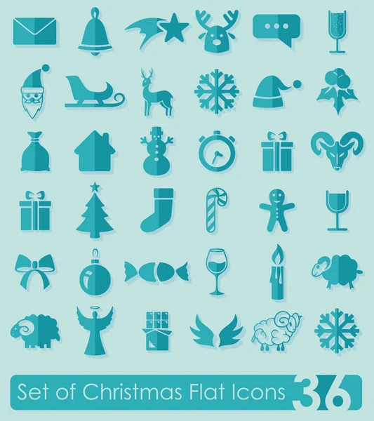 Set of Christmas icons — Stock Vector