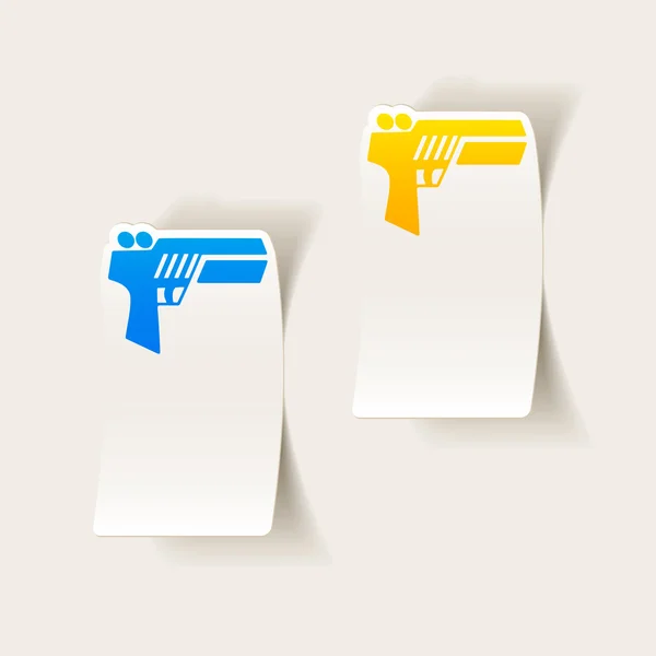 Pistola icono del juego — Vector de stock