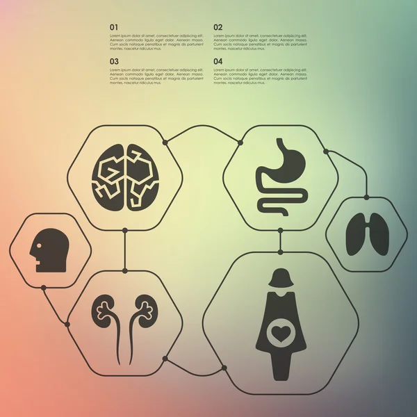 Medizin-Infografik — Stockvektor