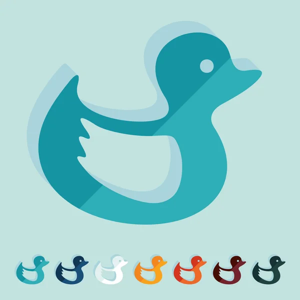Icono de pato — Vector de stock