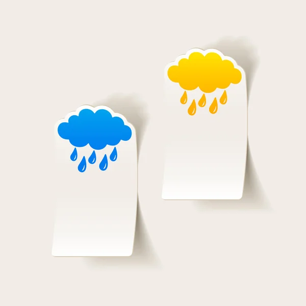 Nuvem, ícone de chuva —  Vetores de Stock