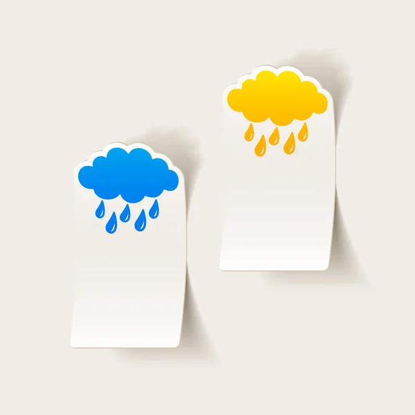 Nube, icono de lluvia — Vector de stock