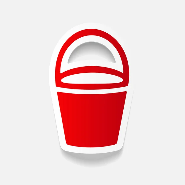 Bucket icon — Stock Vector