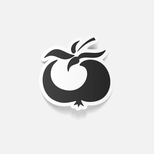 Icono de tomate — Vector de stock