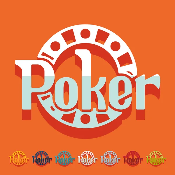 Icône de poker — Image vectorielle