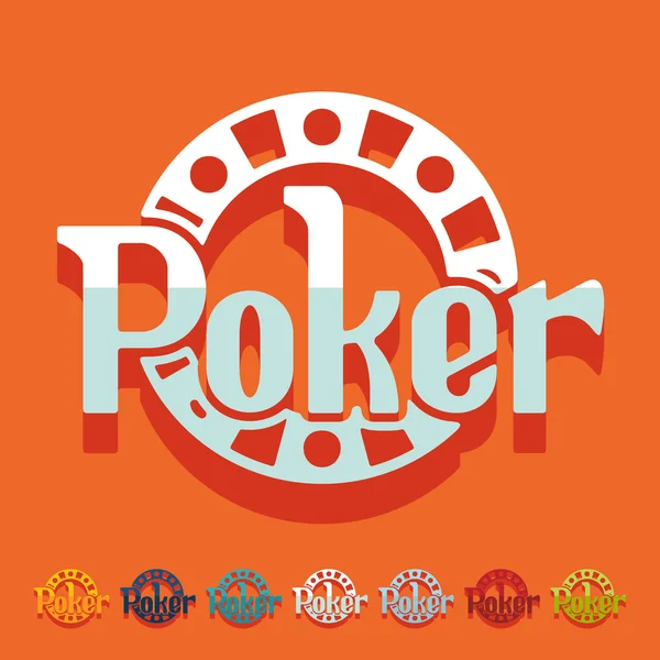 Poker icoon — Stockvector