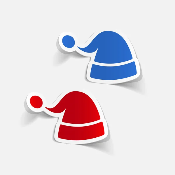 Santa sombrero icono — Archivo Imágenes Vectoriales