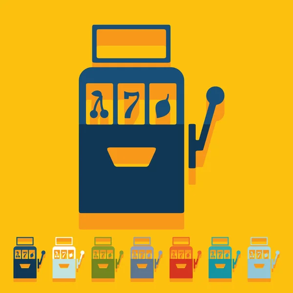 Slotmachine pictogram — Stockvector