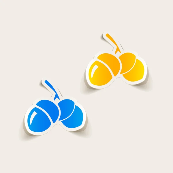 Acorns icon — Stock Vector