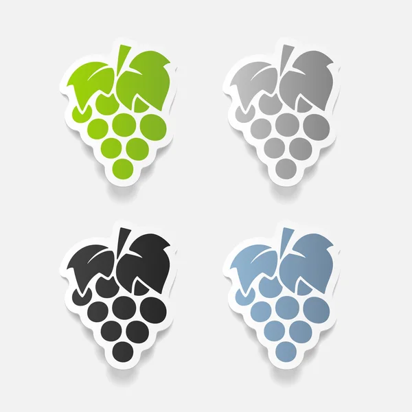 Ícone de uvas — Vetor de Stock