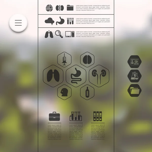 Infographie médicale — Image vectorielle