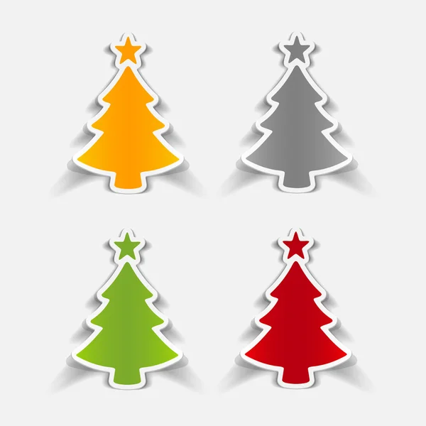 Icône arbre de Noël — Image vectorielle