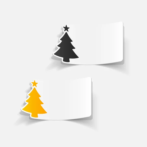 Christmas tree icon — Stock Vector