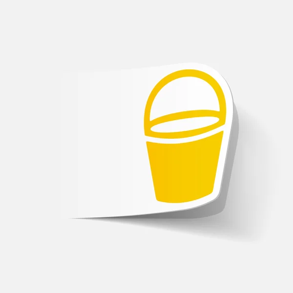 Bucket icon — Stock Vector