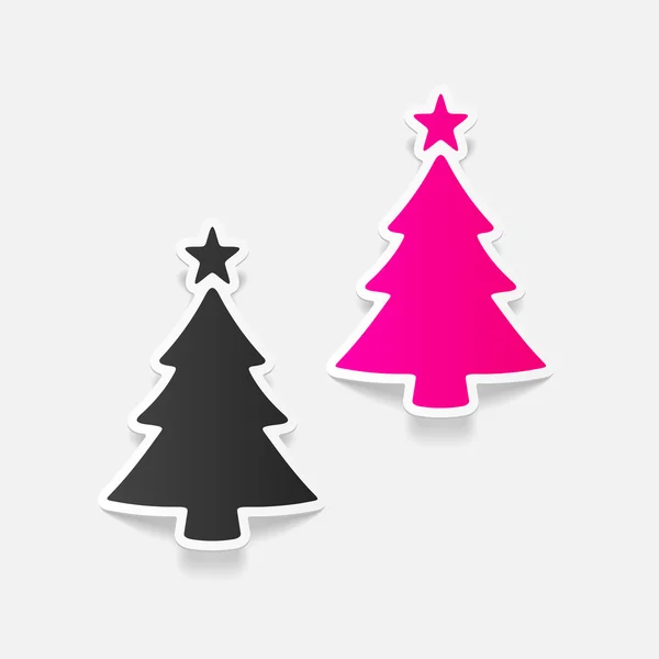 Christmas tree icon — Stock Vector