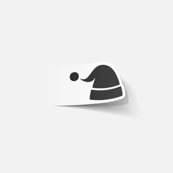 Santa hat pictogram — Stockvector