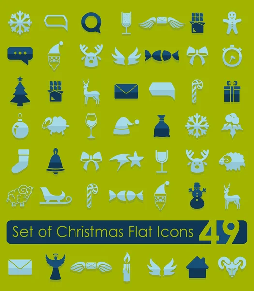 Set of Christmas icons — Stock Vector