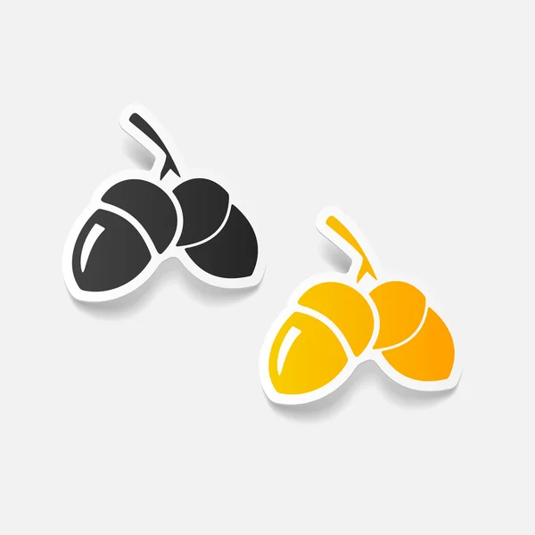 Acorns icon — Stock Vector