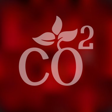 CO2 işareti dioksit simgesi