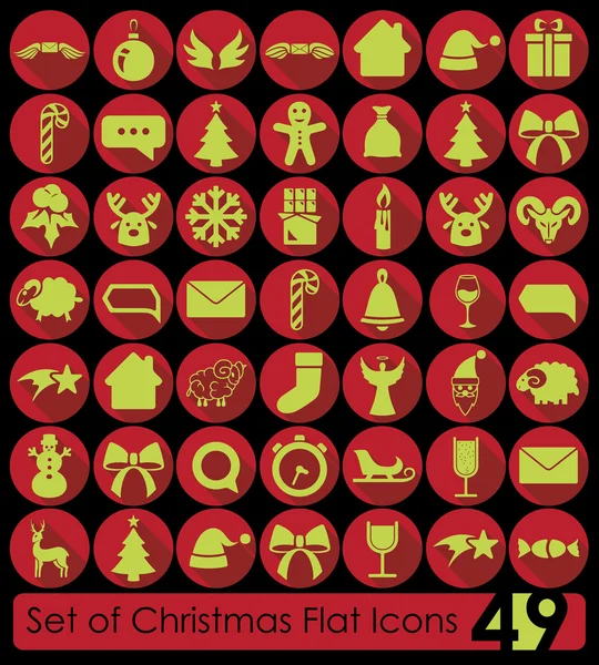 Set de icoane de Crăciun — Vector de stoc