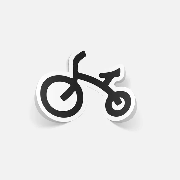 Childrens fiets pictogram — Stockvector