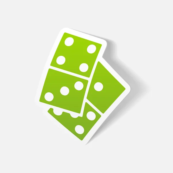 Ícone de dominó —  Vetores de Stock