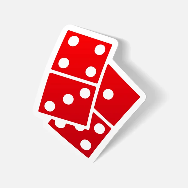 Domino-ikonen — Stock vektor
