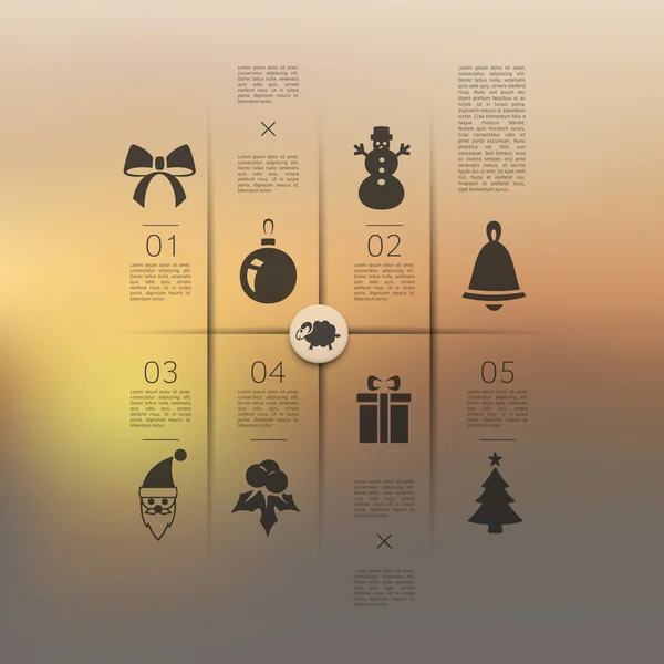 Infographie de Noël — Image vectorielle