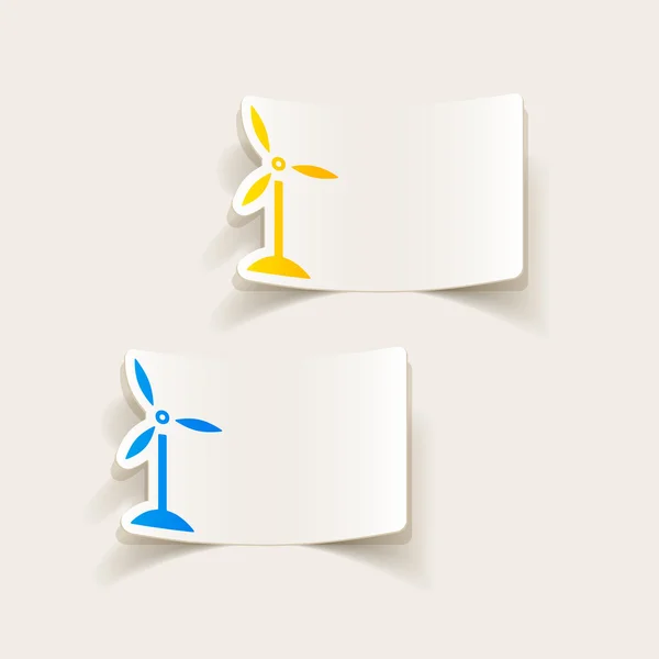 Иконка ветряных турбин — стоковый вектор