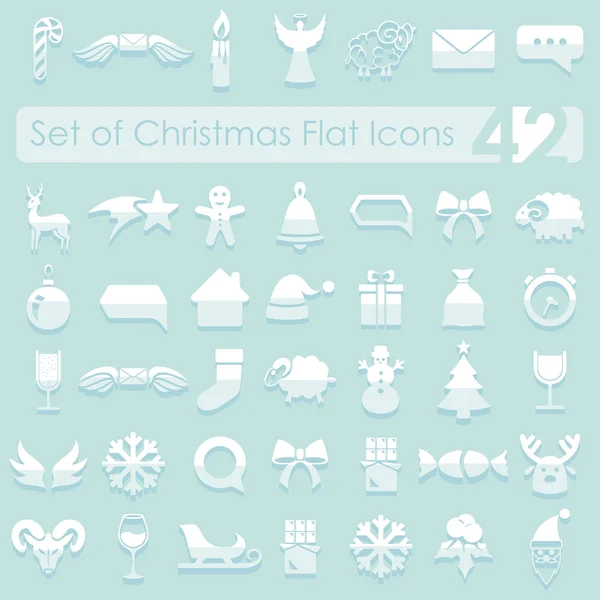 Set of Christmas icons — Stock Vector