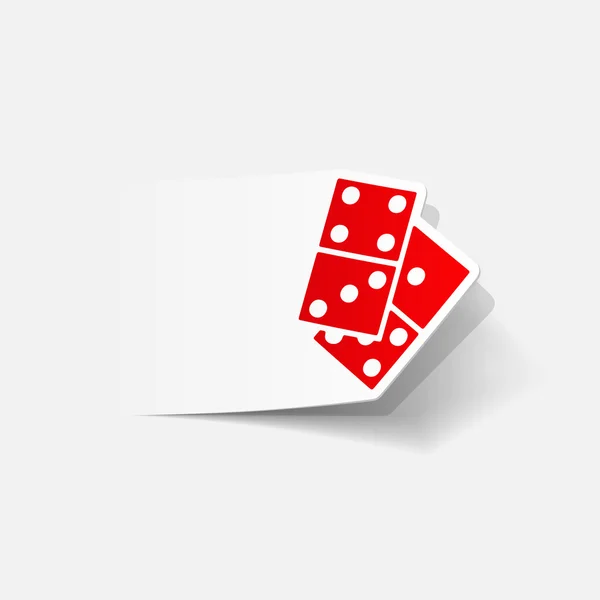 Ref-domino — стоковый вектор